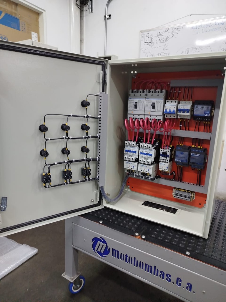 TABLERO DE CONTROL Y POTENCIA TF  P/ DOS BOMBAS CENTRIFUGAS SERIE MDE MOD. T1230300 30HP 3PH/230V ALTERNADAS Y ADITIVAS DOL