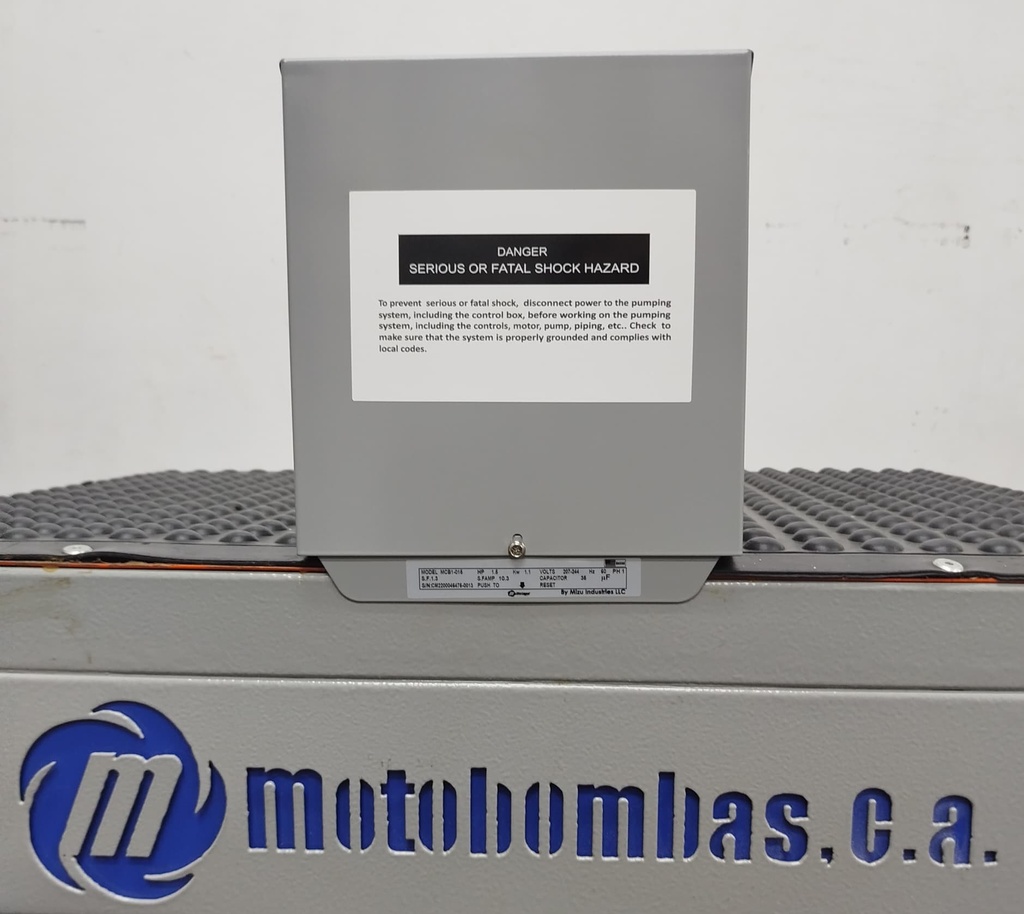 CAJA ARRANCADORA MOTAQUA MF SERIE  MTS MOD. MCB1020  2,00HP 1PH/230V
