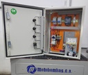 TABLERO POTENCIA Y CONTROL P/MOTOR MOTAQUA MF SERIE MTS MOD. TMDEM4ORSF05F  0,50HP 1PH/230V CON CAJA DE CAPACITORES