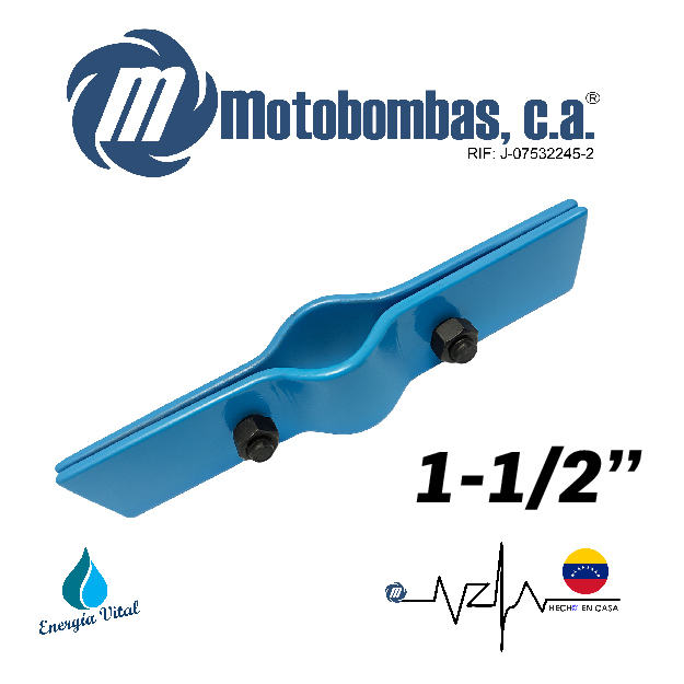 ABRAZADERA A/C SOPORTE DE BOMBA SUMERGIBLE SERIE ISA MOD.  1-1/2"
