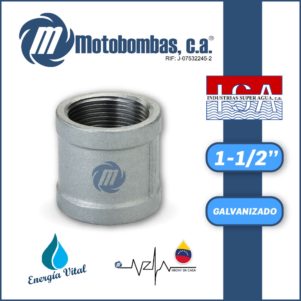 ANILLO NPT A/C GALVANIZADO SERIE VAR MOD. 1-1/2" GALV