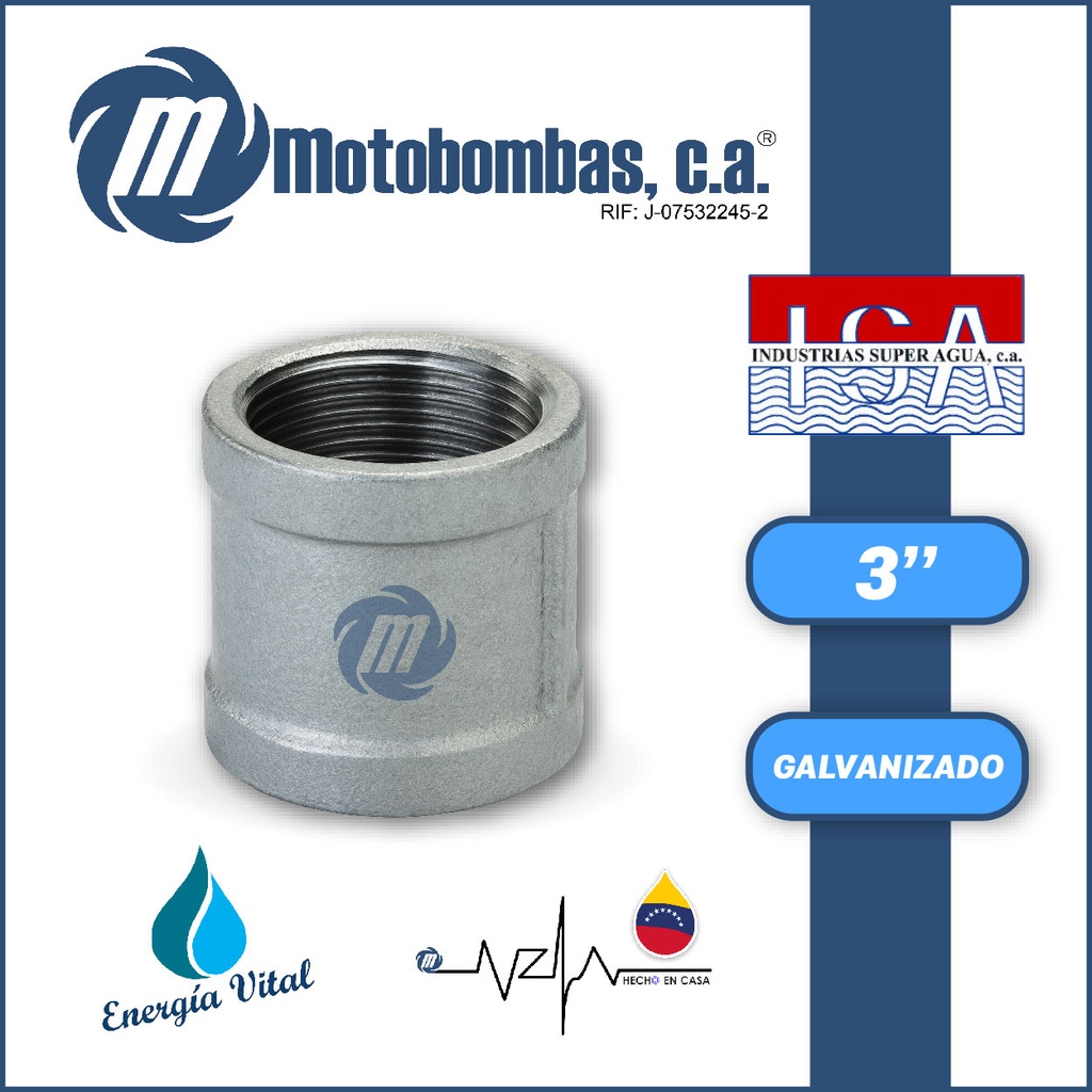 ANILLO NPT A/C GALVANIZADO SERIE VAR MOD. 3" GALV