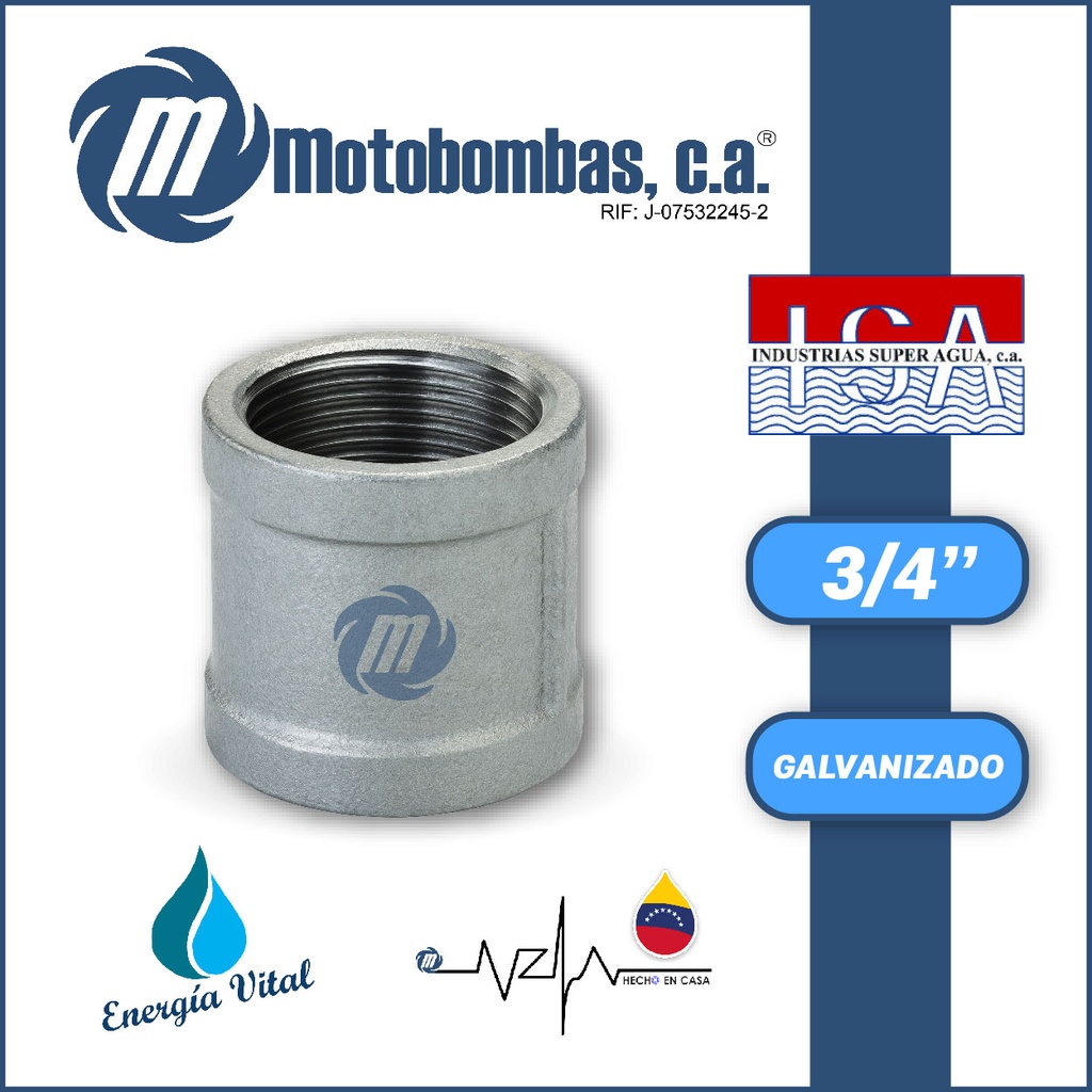 ANILLO NPT A/C GALVANIZADO SERIE VAR MOD.   3/4" GALV