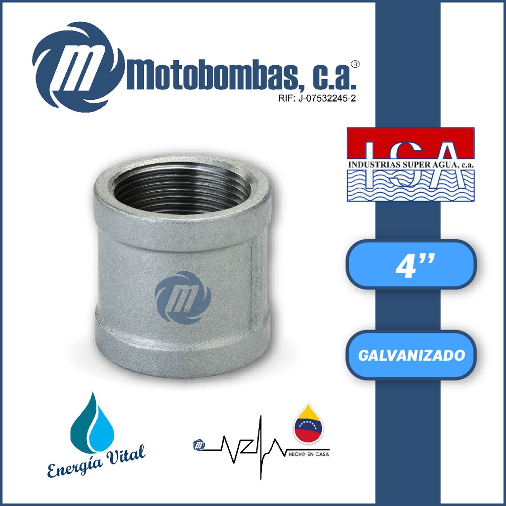 ANILLO NPT A/C GALVANIZADO SERIE VAR MOD. 4" GALV