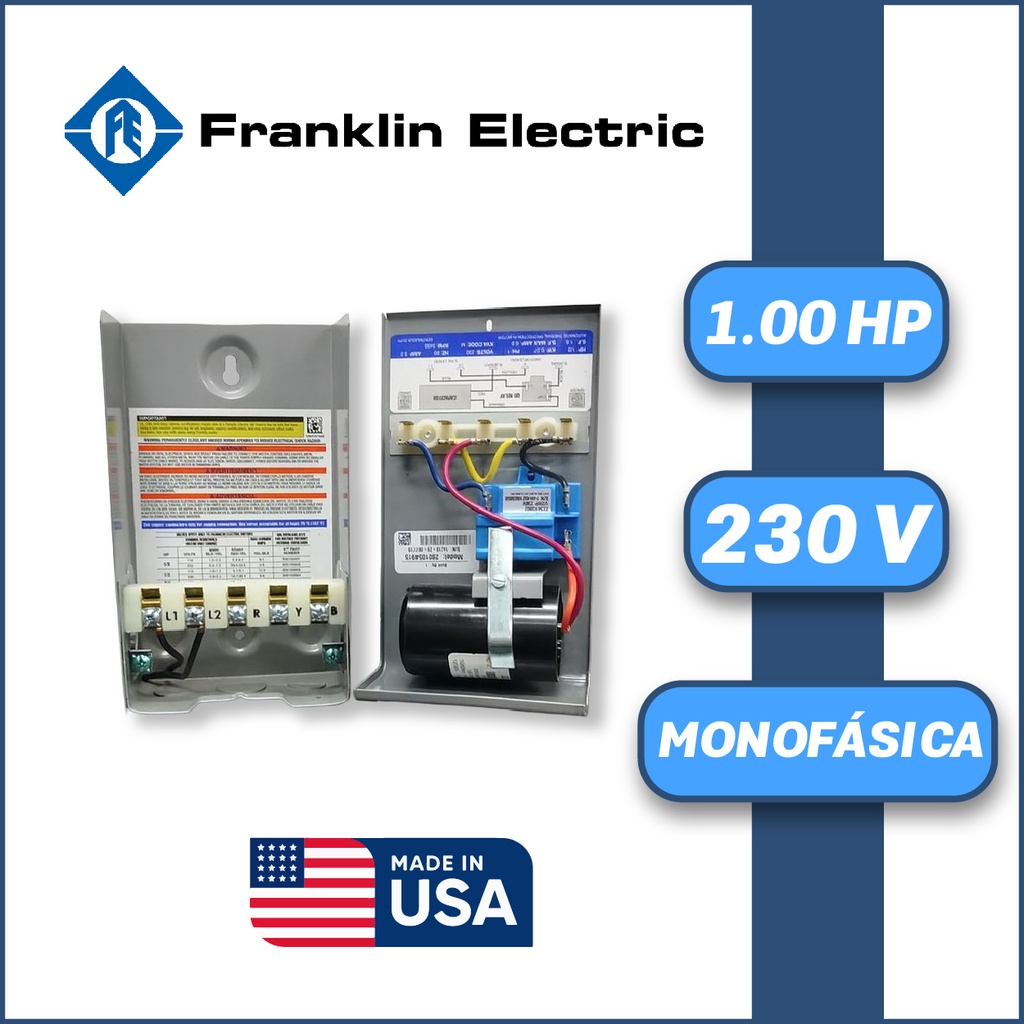 CAJA ARRANCADORA FRANKLIN ELECTRIC MF SERIE QD  MOD. 280 108 4915 1,00HP 1PH/230V (BASICA)