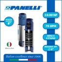 CUERPO SUMERGIBLE PANELLI  6" SERIE  PR MOD. 140PR07509  75GPM  10,00HP  09ET 3"NPT NEMA6