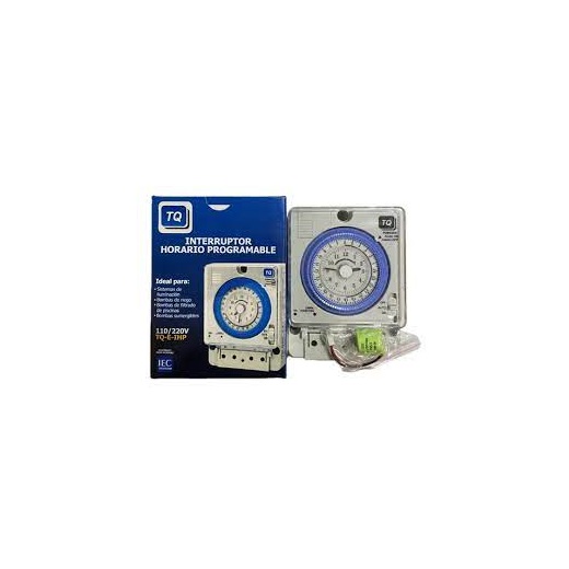 INTERRUPTOR HORARIO ANALOGICO PROGRAMABLE MARCA TQ MOD.  TQ-E-IHP