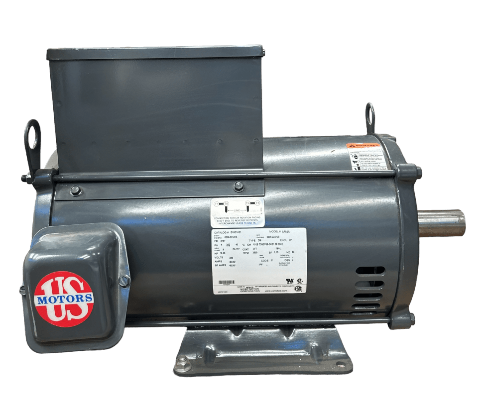 MOTOR HORIZONTAL T  10,00HP 3600RPM US MOTORS D10C1K21 1PH 230V 2P SF 1,15 3W DOL 215T NEMA CI