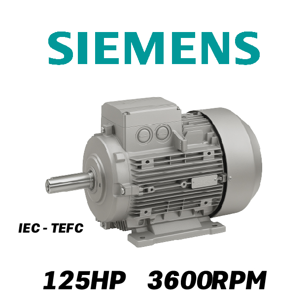 MOTOR HORIZONTAL 125,00HP 3600RPM SIEMENS MS231250 3PH 440V 2P SF 1,15 280M 90,00KW