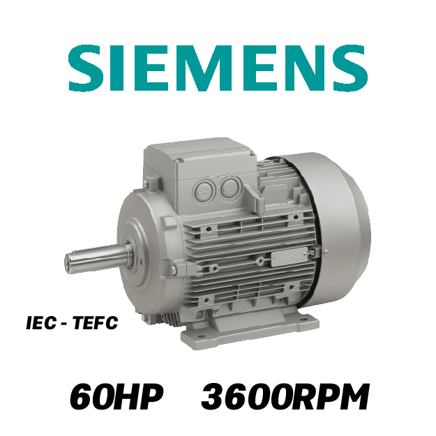 MOTOR HORIZONTAL  60,00HP 3600RPM SIEMENS MS230600 3PH 220-440V 2P SF 1,15 225M 45,00KW