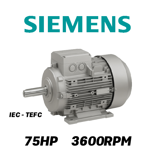 MOTOR HORIZONTAL  75,00HP 3600RPM SIEMENS MS230750 3PH 220-440V 2P SF 1,15 225M 55,00KW