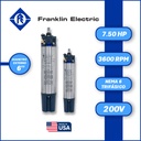 MOTOR SUMERGIBLE TF FRANKLIN  6" SERIE ENCAP SF MOD. 2366519020     7,50HP 3PH/200V/60HZ/2P 3600RPM 3W DOL NEMA6 WF-C                             