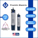 MOTOR SUMERGIBLE TF FRANKLIN  6" SERIE ENCAP SF MOD. 2367188125    50,00HP 3PH/460V/60HZ/2P 3600RPM 6W Y-D NEMA6 WF-C                               