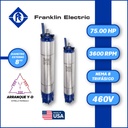 MOTOR SUMERGIBLE TF FRANKLIN  8" SERIE ENCAP SF MOD. 2396238641    75,00HP 3PH/460V/60HZ/2P 3600RPM 6W Y-D NEMA8 WF-C                                   