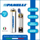 MOTOR SUMERGIBLE TF PANELLI  4" SERIE P0400 MOD.  10,00HP 3PH/460V/60HZ/2P 3600RPM 3W DOL NEMA4 OF-R