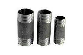 NIPLE SEMI CORRIDO A/C ASTM A53 SCH 40 SERIE ISA MOD.  1-1/2"