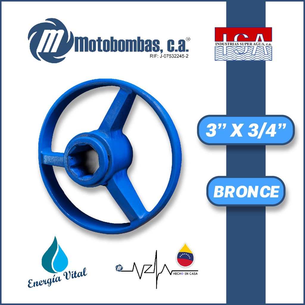 PORTACHUMACERA 3" X 3/4" ACERO AL CARBONO