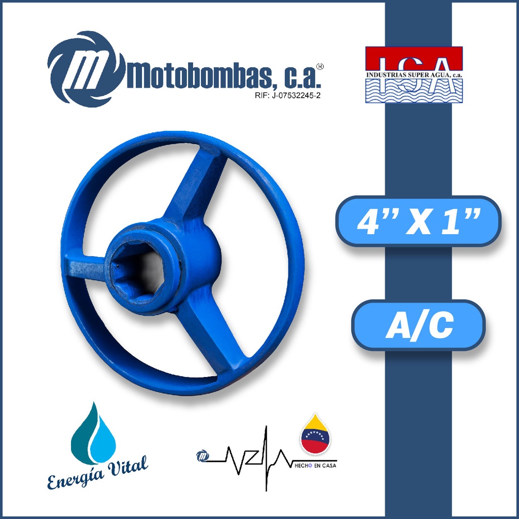 PORTACHUMACERA 4" X 1" ACERO AL CARBONO