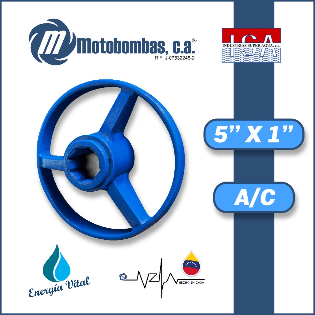 PORTACHUMACERA 5" X 1" ACERO AL CARBONO