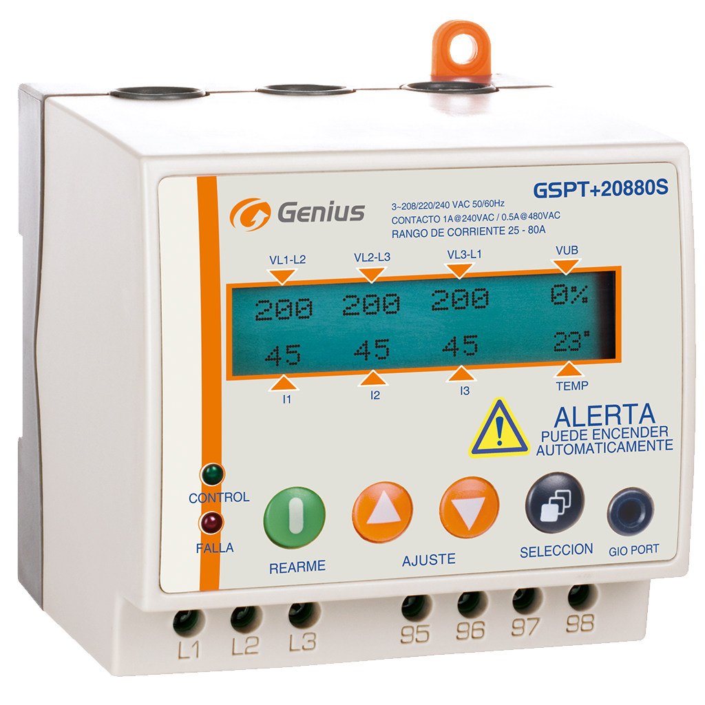 RELE DE PROTECCION PARA MOTOR SUMERGIBLE (SUBTRONIC) 10-32 A 208/240V