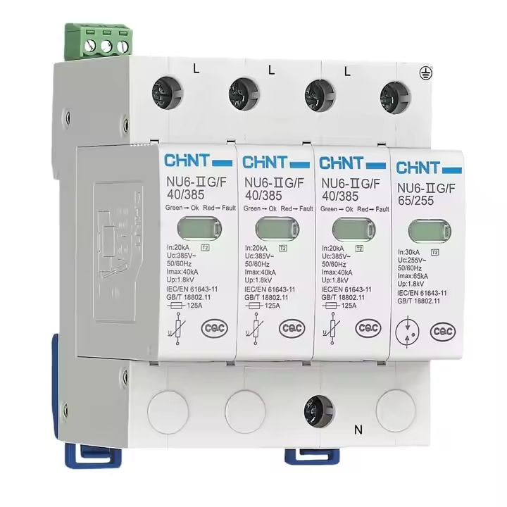 SUPRESOR DE PICOS MARCA CHINT  SERIE  NU6-IIG  MOD.  440V/65KA/2,0KV