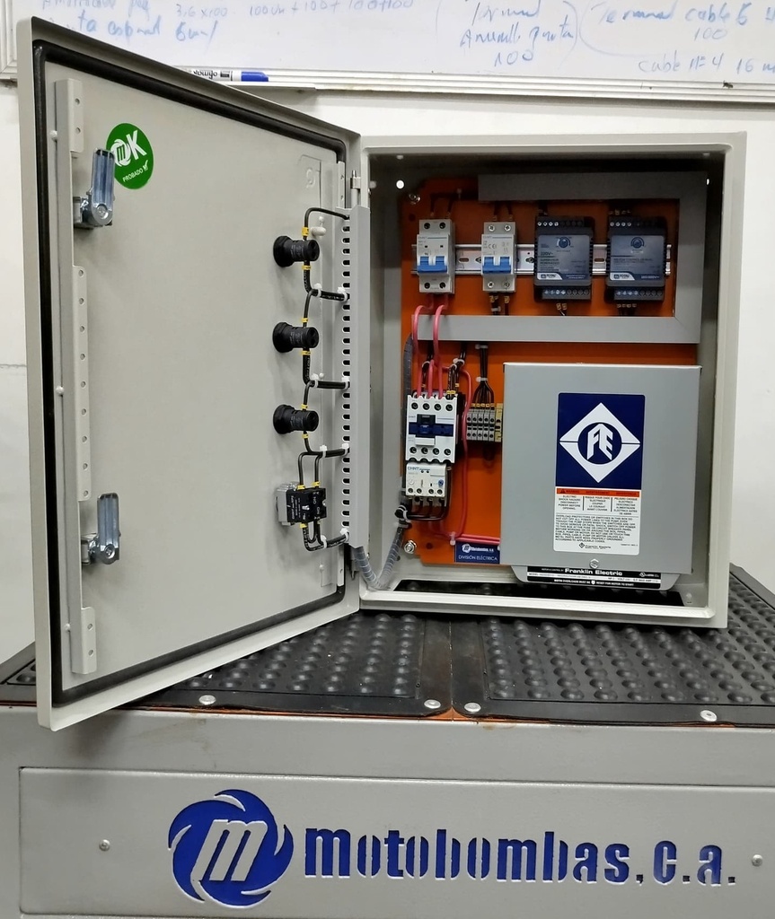 TABLERO DE CONTROL Y POTENCIA P/ MOTOR FRANKLIN ELECTRIC MF SERIE MDE MOD. TMDEFESTD100    10,00HP 1PH/230V