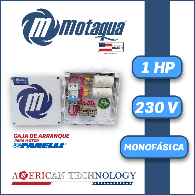 CAJA ARRANCADORA  P/ MOTOR PANELLI MF SERIE MDE MOD. MDEPAN010    1,00HP 1PH/230V