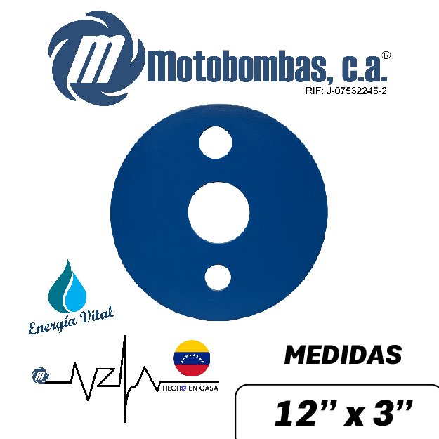 TAPA SANITARIA SERIE ISA MOD. 12" X 3"