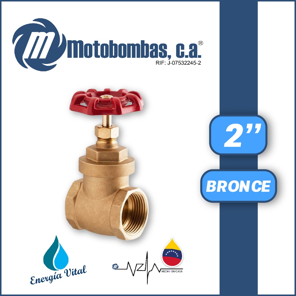 VALVULA COMPUERTA    SERIE VAR BRONCE MOD. 2"