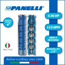 CUERPO SUMERGIBLE PANELLI  4" SERIE REC MOD.  95REC11006 110GPM   3,00HP 06ET 2"NPT NEMA4