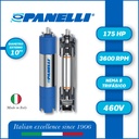 MOTOR SUMERGIBLE TF PANELLI 10" SERIE P1000 MOD. 175,00HP 3PH/460V/60HZ/2P 3600RPM 6W Y-D NEMA8 WF-R