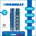 CUERPO SUMERGIBLE PANELLI  6" SERIE REC MOD 140REC20001 200GPM   7,50HP  01ET 4"NPT NEMA6