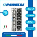 CUERPO SUMERGIBLE PANELLI  4" SERIE  SX MOD.  95SX11018  110GPM  10,00HP 18ET 2" NPT NEMA4