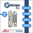 CUERPO SUMERGIBLE MOTAQUA  4"       SERIE MTS MOD. 054TS1526   05GPM   1,50HP 26ET 1-1/4"NPT NEMA4