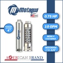 CUERPO SUMERGIBLE MOTAQUA  4"      SERIE MTS MOD. 104TS0710   10GPM   0,75HP 10ET 1-1/4"NPT NEMA4