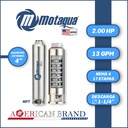 CUERPO SUMERGIBLE MOTAQUA  4"     SERIE MTS MOD. 134TS2017   13GPM   2,00HP 17ET 1-1/4"NPT NEMA4