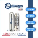 CUERPO SUMERGIBLE MOTAQUA  4"   SERIE MTS MOD.  254TS3015   25GPM   3,00HP 15ET 1-1/2"NPT NEMA4
