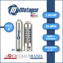 CUERPO SUMERGIBLE MOTAQUA  4"   SERIE MTS MOD.  354TS1508   35GPM   1,50HP 08ET 2"NPT NEMA4