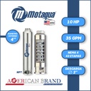 CUERPO SUMERGIBLE MOTAQUA  4"   SERIE MTS MOD. 354TS10043   35GPM  10,00HP 43ET 2"NPT NEMA4