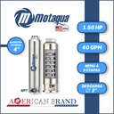 CUERPO SUMERGIBLE MOTAQUA  4"   SERIE MTS MOD. 404TS1505   40GPM   1,50HP 05ET 2"NPT NEMA4