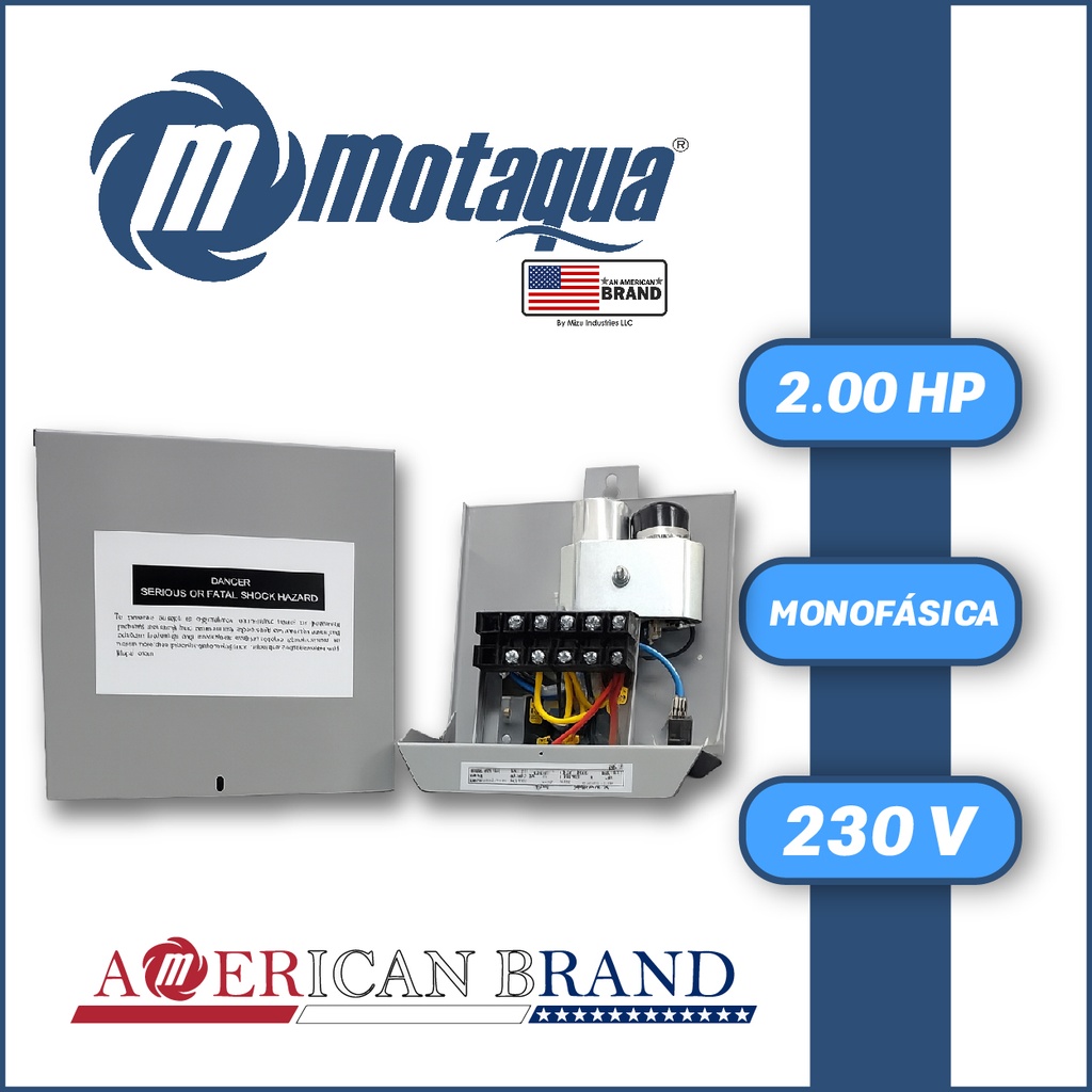 CAJA ARRANCADORA MOTAQUA MF SERIE  MTS MOD. MCB1020  2,00HP 1PH/230V