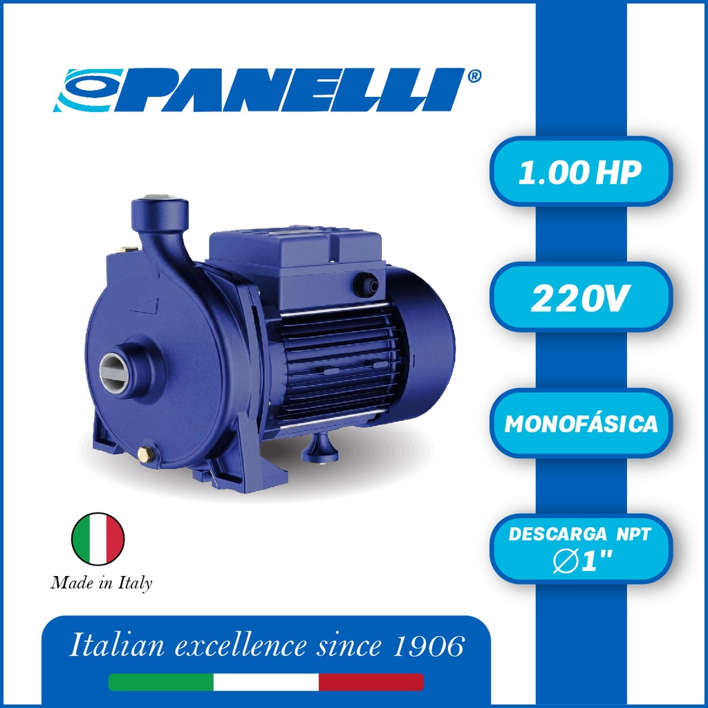 BOMBA MONOBLOCK  PANELLI PSC 158  1,00HP/220V/1PH/60HZ 1" NPT