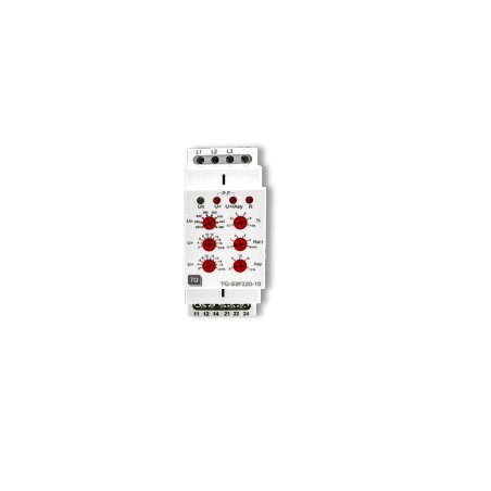 SUPERVISOR DE VOLTAJE TRIFASICO MULTIVOLTAJE ANALOGICO MARCA TQ  MOD. TQ-S3F 220/480V