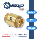 VALVULA  RETENCION   VERTICAL MOTAQUA SERIE MFD PN16 ROSCADA H/H PESADO BRONCE A MOD. 2"