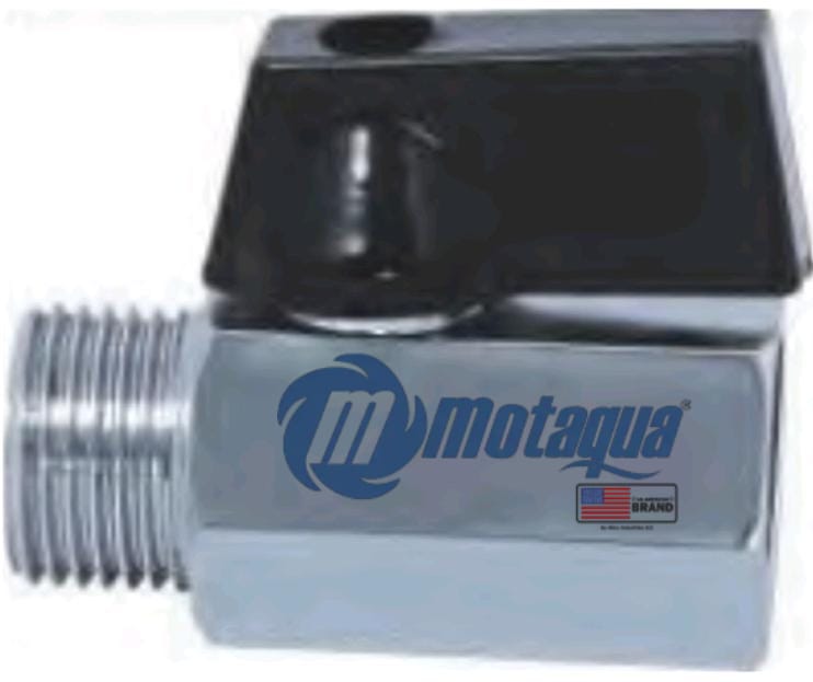 VALVULA ARRESTO MOTAQUA SERIE MFD PN10 ROSCADA M/H STD NIQUELADA A MOD. 1/4"