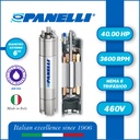 MOTOR SUMERGIBLE TF PANELLI  6" SERIE P0600 MOD.  40,00HP 3PH/460V/60HZ/2P 3600RPM 6W Y-D NEMA6 WF-R AISI 316