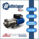 BOMBA MONOBLOCK MULTIETAPAS MF MOTAQUA SERIE MTS MOD. 2M025MCI15 1,50HP 1PH/220V/60HZ/2P/3600RPM 04ET SS/SS