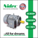 MOTOR HORIZONTAL   25,00HP 1200RPM US MOTORS MELC19E3M/ELC139S 180L1 3PH 230V 6P SF 1,15 3W DOL TEFC IEC-IE2 CI