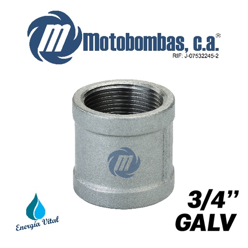 [3865ISA-8500020051-0000] ANILLO NPT A/C GALVANIZADO SERIE VAR MOD.   3/4" GALV