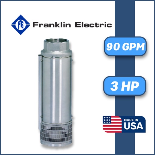[5545FRA-90LD2S4-PE] CUERPO SUMERGILE FRANKLIN 90LD2S4-PE 3HP SCHAEFER